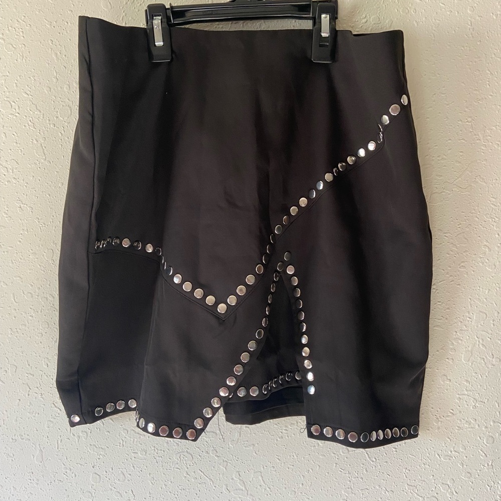 Yoins Women’s black skirt size large T28